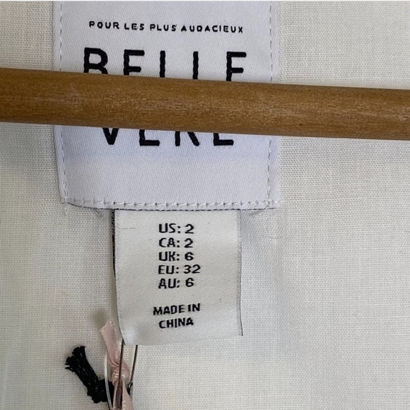 NWT Anthropologie Belle Vere Tie Front Vest Top Linen Blend Sz 2 Minimalist - Picture 3 of 5